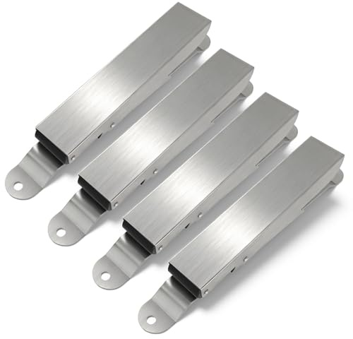 MIKKUPPA Car Mat Clamps - Heavy Duty Stainless Steel Floor Mat Clips for Cleaning & Drying, Universal Car Wash Floor Mat Hanger for Home Garage, Detailing Shop (4 Pack)