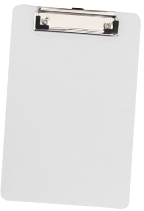 Gatuida Porte-bloc Transparent PVC avec Clip Multifonction Planchette Plastique pour Bureau et Étudiants Rangement Documents Surface Lisse avec Échelle Intégrée pour Dessin et