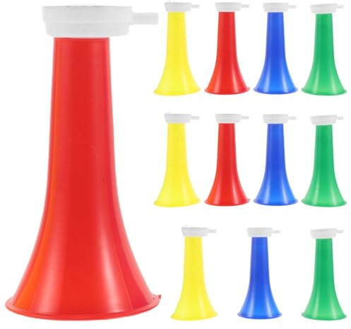 Toddmomy 12piezas Bocina Telescópica Plegable de Plástico Vuvuzela para Hacer Ruido Eventos Deportivos Partidos de Fútbol Fiestas Escolares Unidades Colores