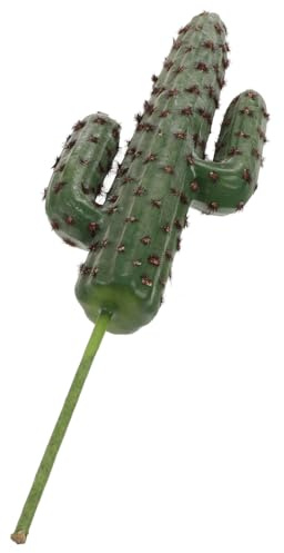 FUTUREORYY Cactus finto senza vaso 40 cm decorazione verde artificiale per interni ufficio casa soggiorno cucina elegante pianta grassa simulata per mensole e tavoli