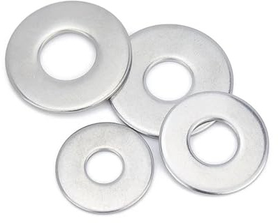 HEXHUASR Rondella Piatta di Grandi Dimensioni in Acciaio Inossidabile DIN9021 GB96 304(M2.5 (50Pcs))