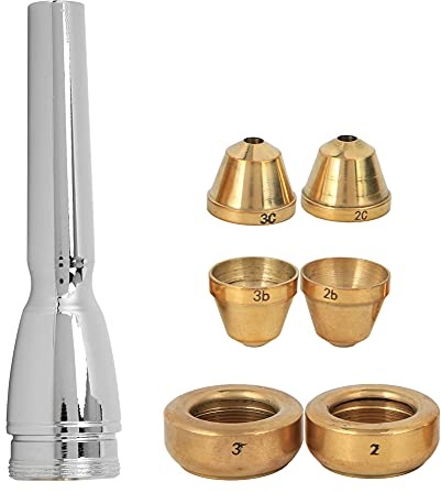 Juego de boquillas de trompeta profesional, boquilla de trompeta de latón con boca interior 2B 2C 3B 3C, boca interior dorada para cualquier tipo de trompeta, accesorios para