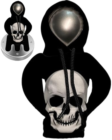 Gear Shift Hoodie Halloween, Gear Shift Hoodie Totenkopf - Gadgets für Schalthebelabdeckungen - Skelett-Auto-Gangschaltung-Hoodie-Dekoration, lustige Totenkopf-Gangschaltungsabdeckung für Auto-Innen-G