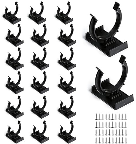 Lot de 20 clips de fixation pour plinthes de cuisine, clips de fixation pour plinthes de 32 à 36 mm, avec 40 vis, clips pour plinthes de cuisine