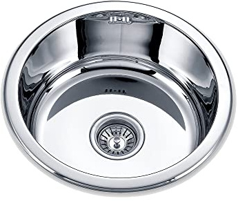 Edesa K2 SE 45 1C Aufsatzwaschbecken, rund, Edelstahl, 1 Spülbecken, Kreis