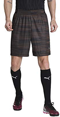 PUMA ftblNXT Graphic Shorts Pantalones Cortos, Hombre, Black/Shocking Orange, S