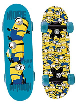 Minions 2 miniskateboard av trä, 43 x 12 x 8 cm