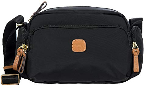 BRIC'S - Umhängetasche Mit Mehreren Fächern Aus Nylon, Schwarz, 30x17x12 cm