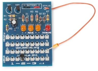 Whadda Kit di saldatura, fai da te, kit elettronico Madlab, gioco di logica 1-2-3, educativo e divertente