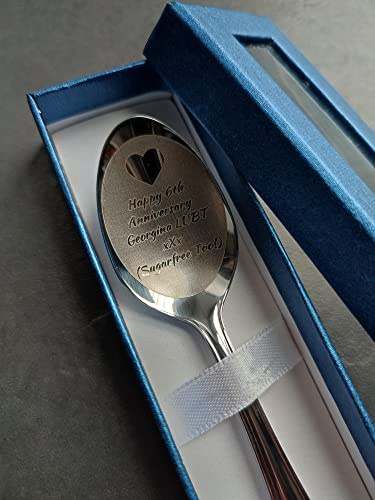 Personalised Coffee/Tea Spoon - Custom Wording - Gift for Coffee Lovers - Romantic Memorable Gift - Anniversary - Engagement - Personalized Suprise - Thank You (Heart Symbol)