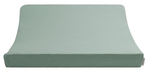 Baby's Only - Wickelauflagenbezug Fresh ECO - Wickeltischauflage bezug - Für Sommertage - Aus 100% Bio-Baumwolle - Hydrophilen Stoff - 45x70 cm - Stonegreen