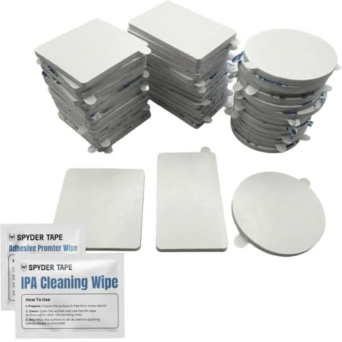 9448A Double Sided Sticky Pads Mixed Sizes White 45pk – Heavy Duty Mounting Squares – Strong Adhesive Foam Pads for Walls, Mirrors, Picture Frames, Signs, Hooks, Sensors & Home Décor – No Nails No ...
