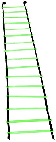 equlup Fußball-Trainingsleiter, 8 M, Fußball-Trainingsleiter, Flexibilität, Geschwindigkeitstraining, Werkzeuge, PP-Nylon, Sprungleiter, Fitnessgeräte Für Sporttraining
