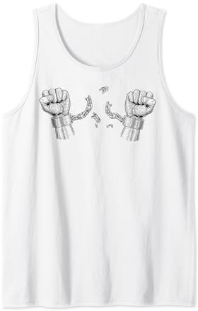 Handschellen, die Kette brechen Schäkel Handschellen Juneteenth Design Tank Top