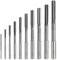 SWAWIS 10 Pezzi H7 Alesatore a Flauto Diritto HSS, 3-12mm Alesatori a Macchina per Lavorazione Legno e Metalli per Migliorare Precisione Nella Lavorazione dei Fori