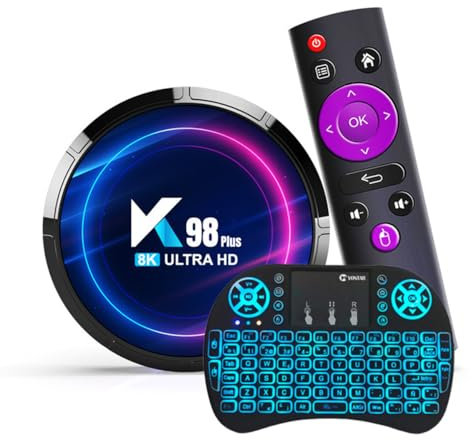 2024 Android 13.0 TV Box, 4GB Ram 64GB Rom RK3528 Quad-Core 64Bit Cortex-A53,Support Wifi6 / 2.4Ghz+5Ghz Dual-Band Wifi/BT5.0,Android TV Box with Mini Wireless,4GB+64GB