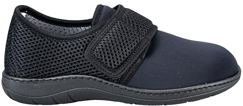 EXTRO STYLE - Scarpe Ortopediche Tecnica Soft con Plantare Estraibile, per Alluce Valgo e Dita A Martello, Scarpe Traspiranti e Antiscivolo con Tomaia in Setaflex, Nero
