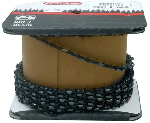 1PEZZO CATENA PER MOTOSEGA SEMI-CHISEL Spessore mm. 1,5 - Passo 3/8 - Rotolo mt. 30,5