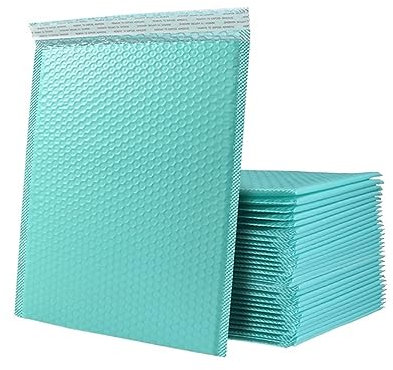 Luftpolsterumschläge, Verpackungsbeutel, Luftpolsterfolie, 50 Stück, for Verpacken von Luftpolsterumschlägen, gepolsterte Verpackungsumschläge, lila/rosa/grün/gelb/schwarz/weiß, Luftpolstertaschen, Ve