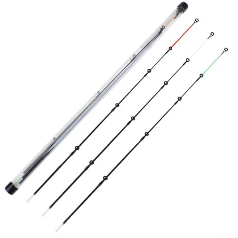 Hasaller MLH - Kit de reparación de caña de carpa de 50120 g, puntas de repuesto de caña de carbono con anillos guía de cerámica, agua salada y agua dulce