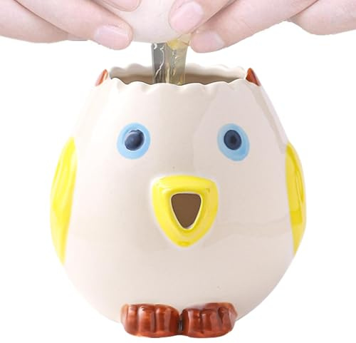 Egg White Separator, Egg White Sieve, Ceramic Chicken Shaped Egg Yolk Separator, Practical Household Small Egg Filter Separator, Cooking Aid Tool