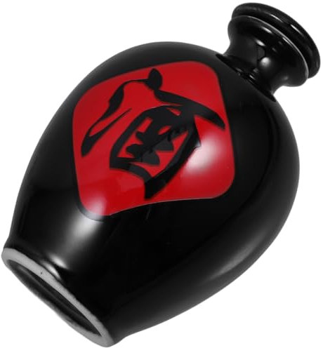 SHOWERORO Charming Ceramic Wine Jar Handmade Bottle Sake Decanter Beer Flask Aesthetic Decorative Storage