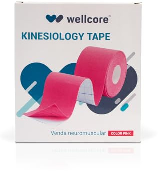 Venda neuromuscular caja 6 uds 5x5 cm Wellcore Rosa