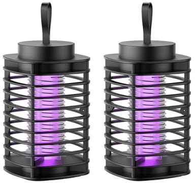 Anti - moustique intérieur, lampe électrique anti - moustique pour la maison, anti - moustique portable intérieur - noir. (2 pièce)