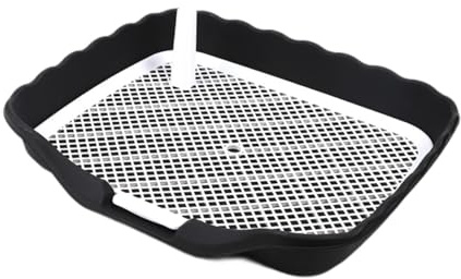 perfk Hundetraining Töpfchen, Welpen Toilette, Haustier Pissschale für Innen, Schwarz