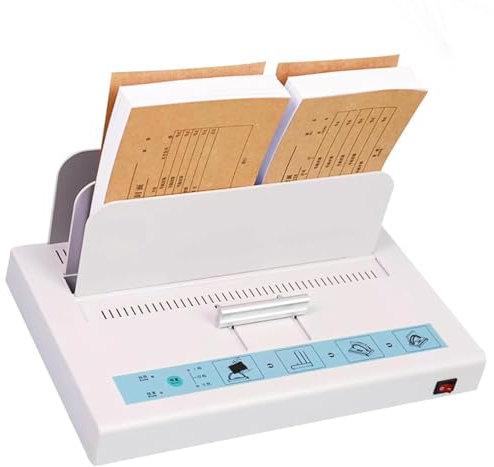 Mavdecll Thermische Bindungsmaschine, A3 (Kurzkante)/A4/A5 Dokument Wärmebindemittel, Buchbindungsmaterial Heißmmelze, 1-50 mm Bindungsdicke, für Dokument, Skript, Broschüre