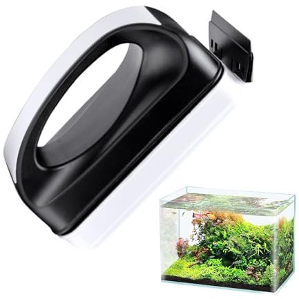 Pulitore Magnetico in Vetro per Acquario, Magnete per detergente in Vetro di Pesce di Pesce,Spogliatoio Magnetico Regolabile - ad Alta Resistenza e Anti-alghe per la Cura degli Animali di c