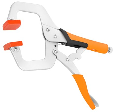 Metallzwingen Groß 9 zoll Edelstahl Gripzange C Form Maximale Öffnung 55mm Schnellspannzwingen mit Sperrfunktion Multifuctionale Federklemmen für Holzbearbeitung Schweißer (9 zoll)