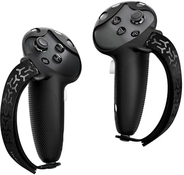 BOBOVR G3 Grip de Manette Cover,Housse Antidérapante en Silicone,Dragonne Sport Réglable et Chargement sans Fil pour Station d'accueil CD3/D3,Compatible avec Quest 3/3S