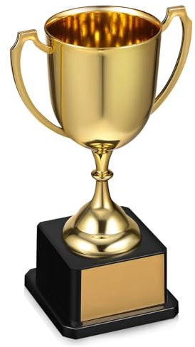 HEMOTON Coppa Coppa Mondiale in Plastica Leggera Base Quadrata, Premio per Party Sportivi e Premiazioni per Riconoscere Risultati e Incoraggiare Squadre