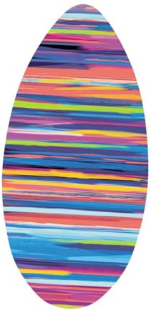 Fenteer Skimboard für Strand, Wasser, Surfbrett, leicht, Hochglanzbeschichtung, Haltbarkeit, Skimboard, Bodyboard für Erwachsene und, 41inch