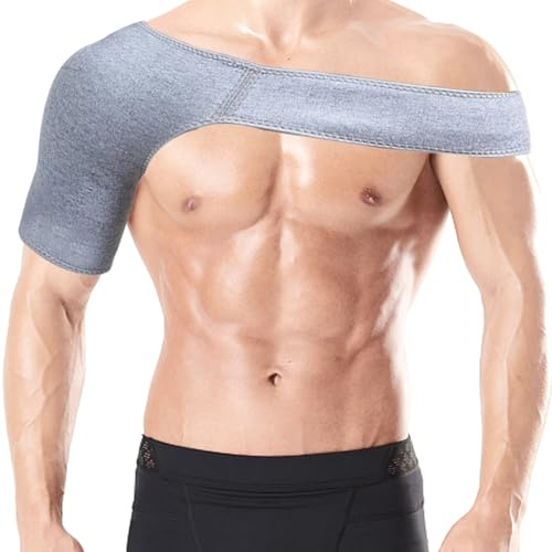 Gipnva Schulterbandage, zur Linderung von Schulterschmerzen und zur Stützung der Schulter, für die linke und rechte Schulter geeignet, lindert Schmerzen bei sportlichen Aktivitäten und im Alltag