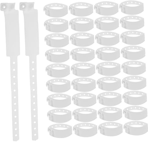 BCOATH 100 Pezzi Braccialetti Identificativi Usa e Getta in Impermeabili per Ricovero Ospedaliero Resistenti Strappo per Pazienti in Cliniche e Ospedali