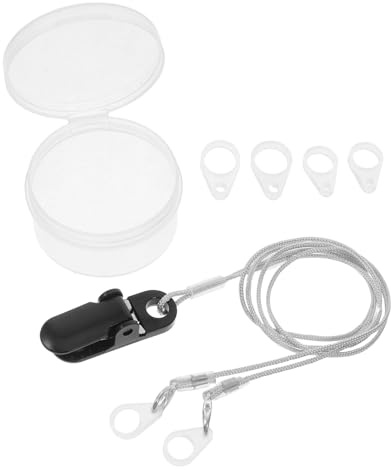 Hörgeräte Anti Verlust Lanyard 1 Satz aus Nylon und Silikon | Sicherheitsclip, Verstellbare Halteschnur, für Hörverstärker und Audiophones
