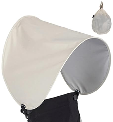 Sdraio da Spiaggia con Tenda Parasole, Ombrellone portatile regolabile pieghevole, Tenda parasole per sedie da esterno, per Giardino Campeggio Piscina Kayak Trekking Poggiatesta