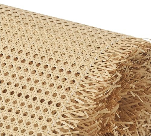 Rejilla Mimbre Plastico Ratán Rollo por Metros,PE Rollo Correas de Caña Plancha de Rattan Tejida a Mano,Hoja de Tejido Imitación Plancha Cincha para Silla Trenza Viena(102cmx5m)