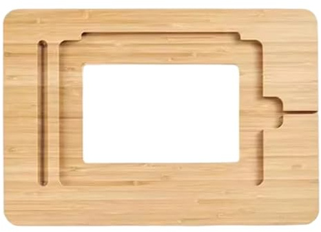 Frewurwer Adjustable Bamboo Stand with Multi-Angle Foldable Design for Drawing Compatible with 11inch 12.9inch Desk Stationery C