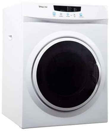 Compact 3.5 cu. ft. Electric Dryer in White