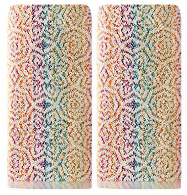SKL Home Rhapsody Hand Towel Set, Multicolored