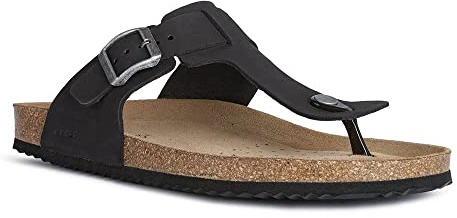 Geox U Sandal Ghita D, Sandali Uomo, Nero (Black C9999), 41 EU