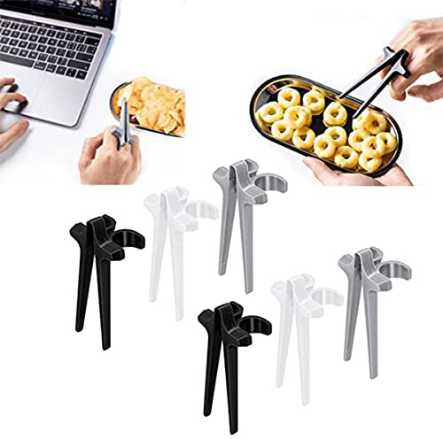 6-teilige Finger Essstäbchen - Snack Essstäbchen - Gamer Essstäbchen, Finger Essstäbchen für Gamer, Fingerzange, Snack Zange, Hilfs Essstäbchen, Geschirr, Essstäbchen, Küchenzubehör