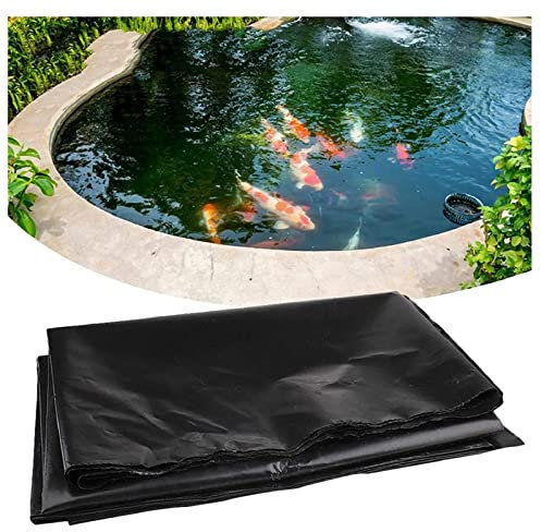 NIUSABOU Teich, Gartenfischteich, Große undurchlässige Fischteichhäute, Gartenpoolmembrane, verstärkte Landschaftsbauschwimmbecken, 1 mm dicke durchstichfeste PVC-Auskleidung,(2x8m)