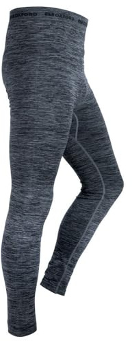 Oxford Advanced Base Layer Pant for Men Charcoal Marl | Multi-Season Moisture Wicking Thermal Motorbike Trousers, Slim Fit, Lightweight, All Weather Motorcycle Pants