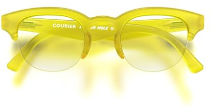 LONDON MOLE® Courier modebrille | Zero’s mit klaren gläsern | Moderne vintage browlinefassungen | Herren damen unisex | Federscharniere