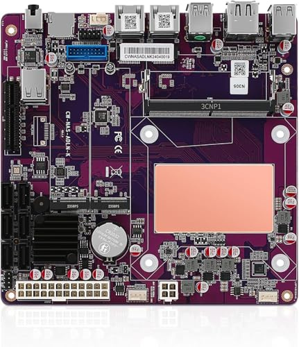 HKUXZR I3-N355 Carte mère industrielle NAS 8 cœurs 8 fils Processeur faible puissance 2 x 2,5 G i226 emplacement M.2 6 x SATA DP HDMI 2.0 PCIE × 1