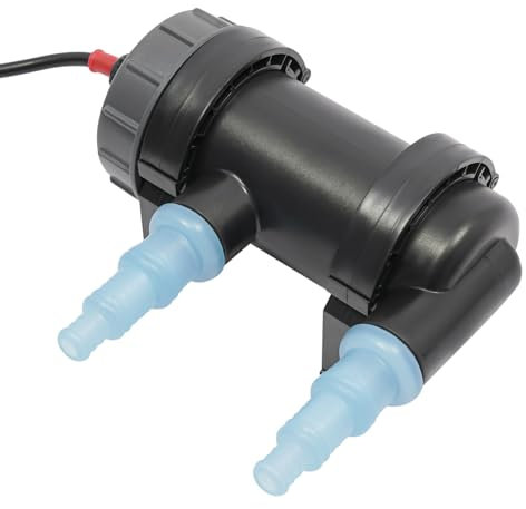 NoneDanGee chiarificatore UV per acquario, 5 W, 350 l/h, chiarificatore per filtro stagno e pompa per laghetto, chiarificatore d'acqua con lampada UV, disinfettante UV, chiarificatore d'acqua